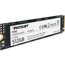 Patriot P300 512GB 1700MB-1100MB M.2 2280 PCIe SSD