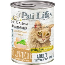 Pati Life Ciğer Etli Kedi Maması Konserve 415 gr 12 Adet
