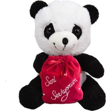 Sole 14 Şubat  Özel "Seni Seviyorum" Keseli Sevimli Panda-40 cm