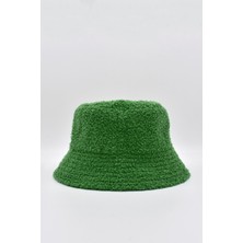 Kadın Yeşil Buklet Balıkçı Şapka