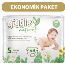 Giggles Natural 5 Numara Junior 2 Paket 48 Adet