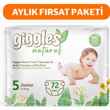 Giggles Natural 5 Numara Junior 3 Paket 72 Adet