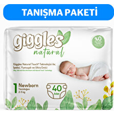 Giggles Natural 1 Numara Yenidoğan 1 Paket 40 Adet