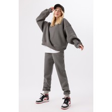Gothamvibes Kadın Jogger Antrasit Eşofman Altı