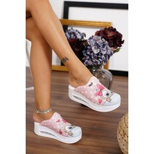 Blum Sabo Terlik Pembe Baykuş  Kadın Airmax Taban Tam Ortopedik Anatomik Hastene, Doktor, Hemşire, Aşçı Sabo Terlik