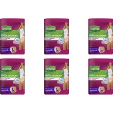 Depend Hasta Bezi Emici Külot 10'lu Large 6 Paket 60 Adet