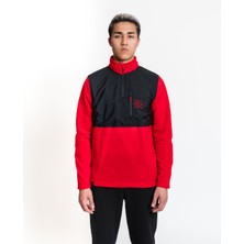 Luo Camp Half-Zip Fleece 01 - Red/black Erkek Yarım Fermuar Polar