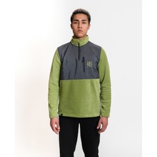 Luo Camp Half-Zip Fleece 02 - Green/anthracite Erkek Yarım Fermuar Polar