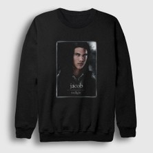 Presmono Unisex Siyah Jacob Twilight Sweatshirt