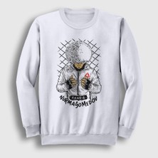 Presmono Unisex Beyaz Pray Ufc Khabib Nurmagomedov Sweatshirt
