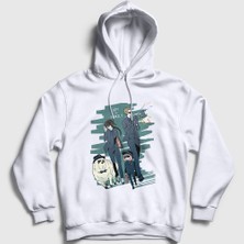 Presmono Unisex Beyaz All Anime Spy x Family Kapüşonlu Sweatshirt