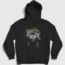 Presmono Unisex Siyah Electricity Magician Nikola Tesla Kapüşonlu Sweatshirt