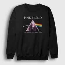 Presmono Unisex Siyah Mom Pink Floyd Sigmund Freud Sweatshirt