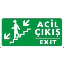 Acil Çıkış (Sol Aşağı) - Ikaz Levhası