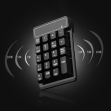 Haoruiqi  Kablosuz Sayısal Tuş Takımı Bluetooth Uyumlu Klavye - Beyaz (Yurt Dışından)