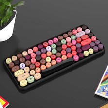 Haoruiqi  Anahtar Kapağı Renkli Plastik Panel Punk Mobil Tablet Dizüstü Telefon Klavye - Kahverengi - Kahverengi (Yurt Dışından)