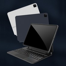 Haoruiqi  Bt Rgb + iPad 10.9 "11"  iPad 12.9 "için Manyetik Kapak - Beyaz (Yurt Dışından)