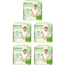 Bebem Natural Bebek Bezi 5 Beden Junior 24LÜ  5 Paket 120 Adet