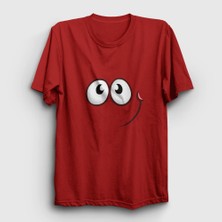 Presmono Unisex Kırmızı Smile Oyun Red Ball T-Shirt