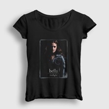 Presmono Kadın Siyah Bella Swan Twilight T-Shirt