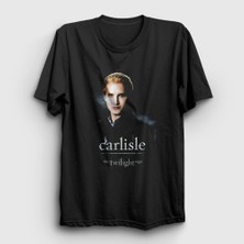 Presmono Unisex Siyah Carlisle Cullen Vampire Twilight T-Shirt