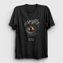 Presmono Unisex Siyah Eye Targaryen House Of The Dragon T-Shirt
