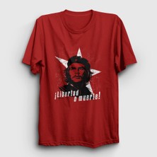 Presmono Unisex Kırmızı Libertad O Muerte Che Guevara T-Shirt