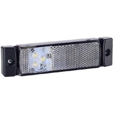Formplas Dorse Işaret Lamba (Krone Lamba) 4 Led'li 125MM 12V-24V Beyaz