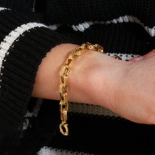 Adil Idil Kuyumculuk 14 Ayar Kalın Küp Halka Künye