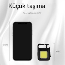 Oloey Çok Fonksiyonlu Mini Cob Aydınlatmalı USB Şarj Edilebilir Açık Kamp Acil Durum Işığı (Yurt Dışından)