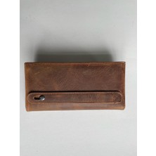 SANAT LEATHER SL-2161 Hakiki Deri Telefon Bölmeli Unisex Cüzdan