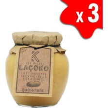Laçoko 1050 gr Şekersiz Katkısız Glutensiz Çifte Kavrulmuş Parçacıklı Ballı Fıstık Ezmesi