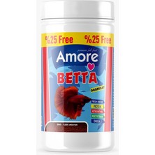 Amore Betta Granulat 125 ml 56 gr Akvaryum Beta Balık Yemi