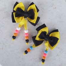 Kalben Accessories 2 Adet Boncuklu Çocuk Saç Tokası, Çocuk Toka, Saç Toka, Çocuk Tokası, Saç Aksesuar