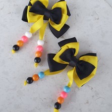 Kalben Accessories 2 Adet Boncuklu Çocuk Saç Tokası, Çocuk Toka, Saç Toka, Çocuk Tokası, Saç Aksesuar