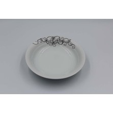 Güral Porselen 6'lı 19 cm Çukur Tabak Tek Çiçek 2442