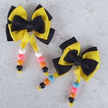 Kalben Accessories 2 Adet Boncuklu Çocuk Saç Tokası, Çocuk Toka, Saç Toka, Çocuk Tokası, Saç Aksesuar