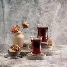 Paşabahçe 55411 Keyif Kulplu Çay Bardağı 6 Lı