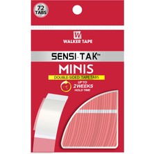 Walker Tape Sensi Tak™ Mini's Protez Saç Bandı Oval (2,0 cm x 7,5 cm) 72 Adet