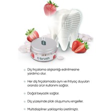 T-Brush Çilekli Çocuk Doğal Diş Macunu Tableti - Florürlü - Glutensiz - Vegan - 90 Tablet