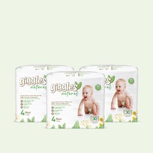 Giggles Natural 4 Numara Maxi 3 Paket 90 Adet