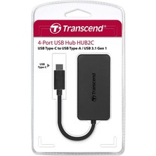 Transcend 4-Port Hub, USB 3.1 Gen 1, Type C Çoğaltıcı