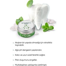 T-Brush Koruyucu ve Ferahlatıcı Ağız Çalkalama Tableti - Florürlü- Alkolsüz - Vegan - 75 tablet