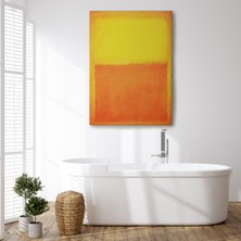 Dünyatablo Mark Rothko Turuncu Sarı Eseri Kanvas Tablo