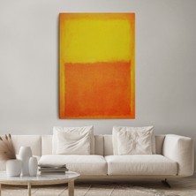 Dünyatablo Mark Rothko Turuncu Sarı Eseri Kanvas Tablo