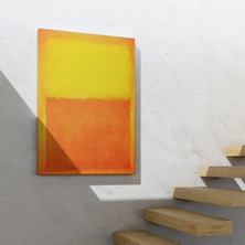Dünyatablo Mark Rothko Turuncu Sarı Eseri Kanvas Tablo