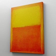 Dünyatablo Mark Rothko Turuncu Sarı Eseri Kanvas Tablo