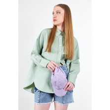 Manche Mint Kadın Poplin Gömlek | MKS163867-01
