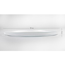 Heritage Cam Servis Sunum Tabağı Tepsisi 30 cm