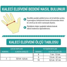 Avessa Kemikli Kaleci Eldiveni GK-100 Viona Alman Avuç Içi Lateks Mükemmel Tutuş Kavrama